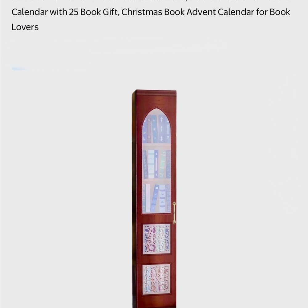 Cardboard bookshelf Advent Calendar
